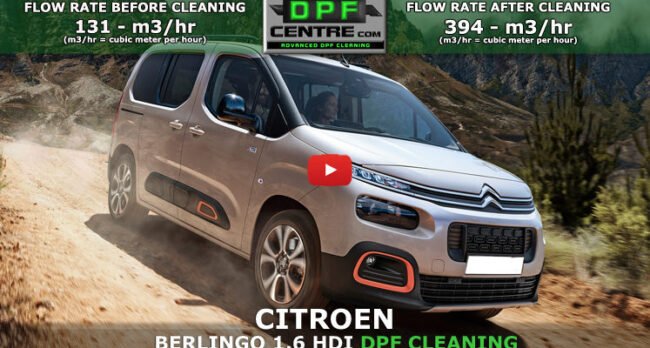 CITROEN BERLINGO 1.6 HDI DPF CLEANING DPF Cleaning